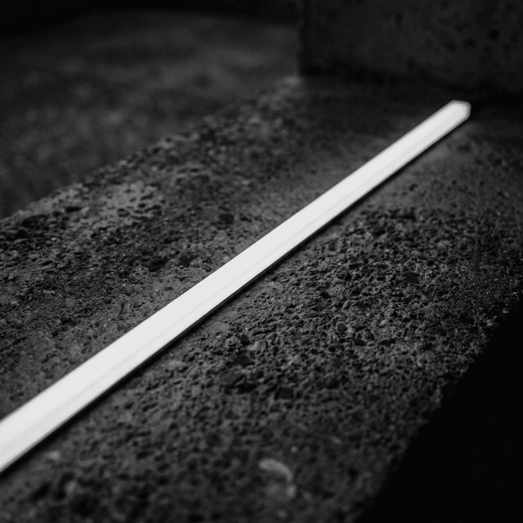 LEDラインの近影・抽象的な光のライン